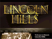 Tablet Screenshot of historiclincolnhills.com
